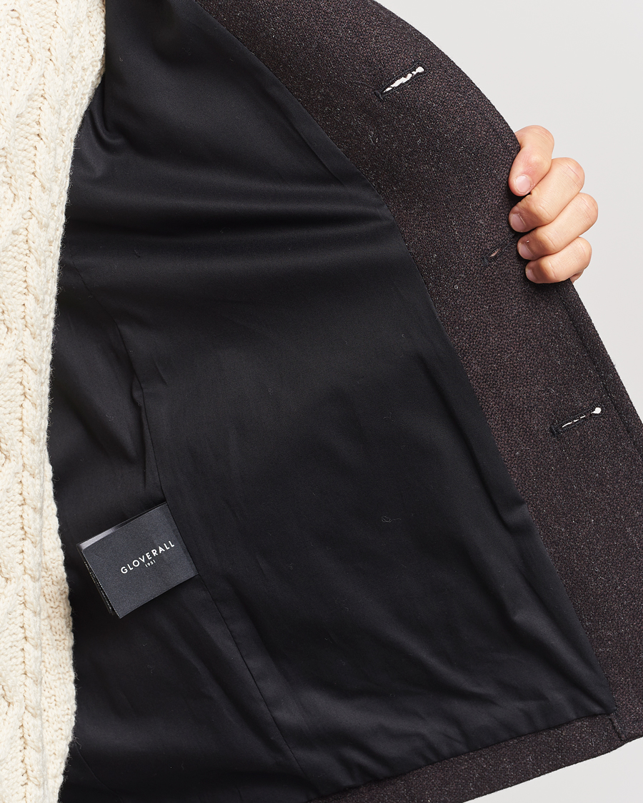 Gloverall Wool Worker Shirt Jacket Mulberry at CareOfCarl.com