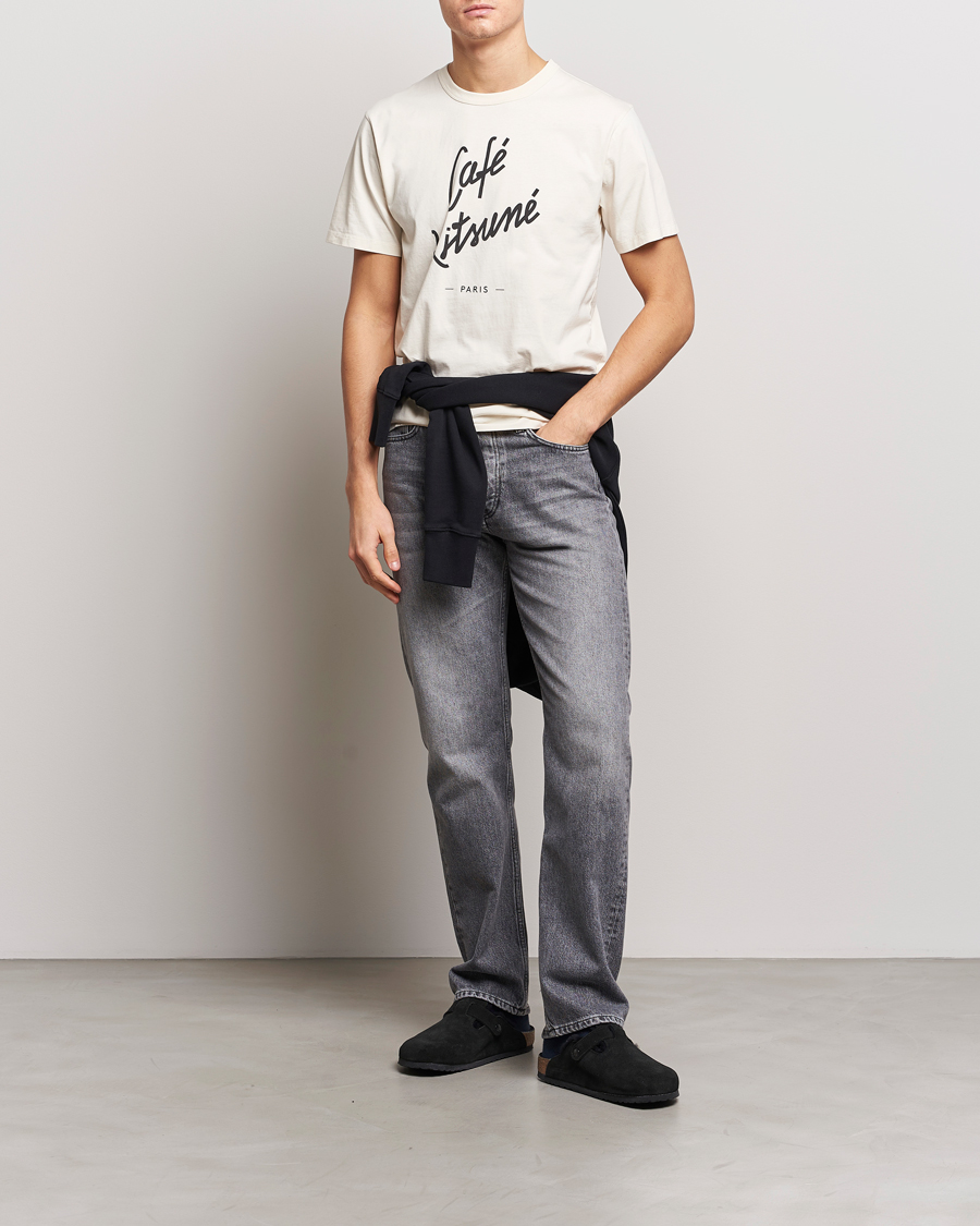 Men | T-Shirts | Café Kitsuné | Crew T-Shirt Latte