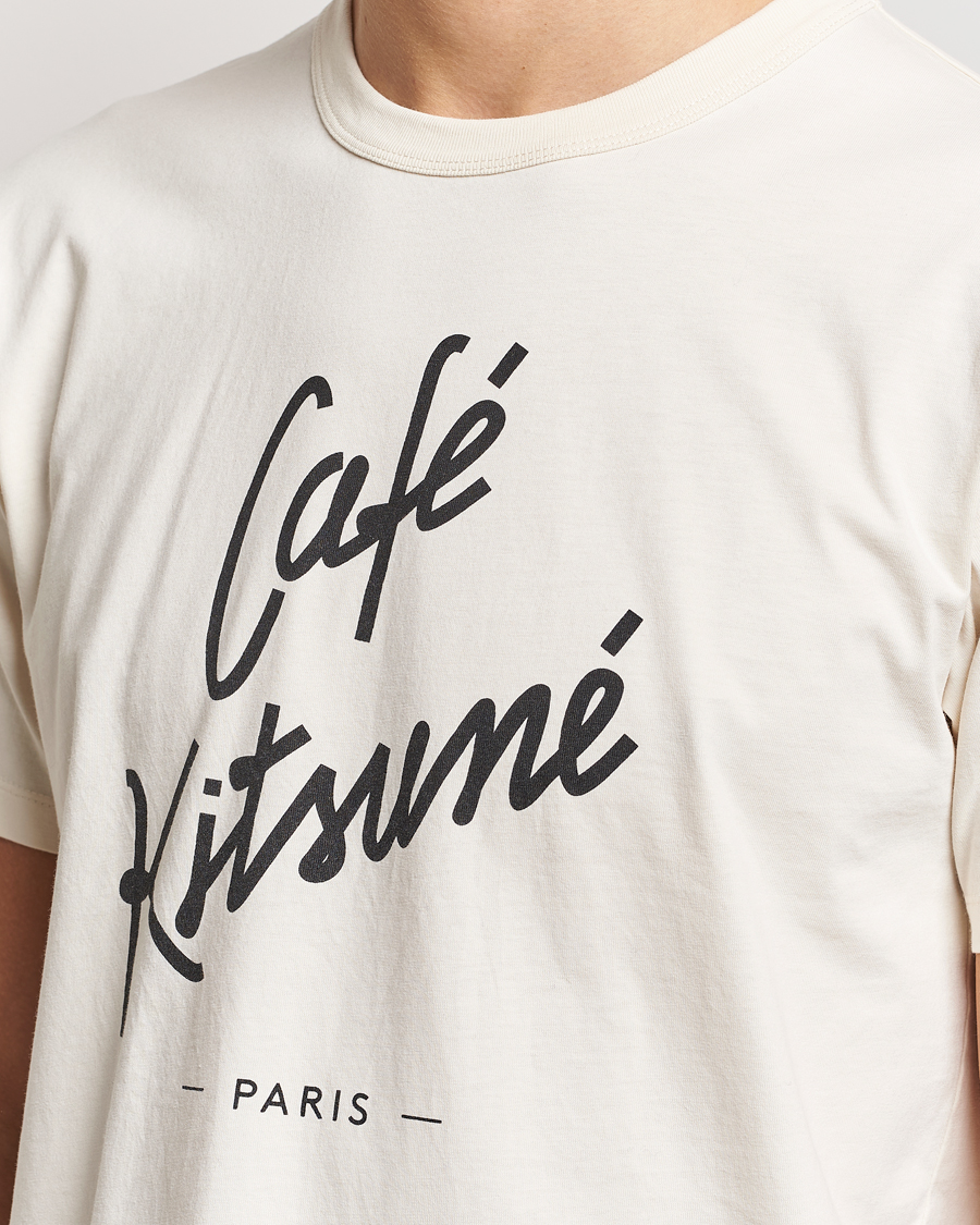 Men | T-Shirts | Café Kitsuné | Crew T-Shirt Latte