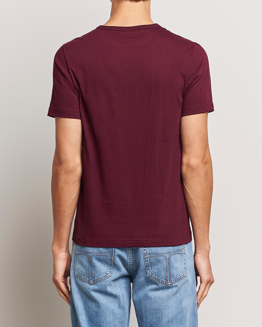Men | T-Shirts | Merz b. Schwanen | 1950s Classic Loopwheeled T-Shirt Ruby Red