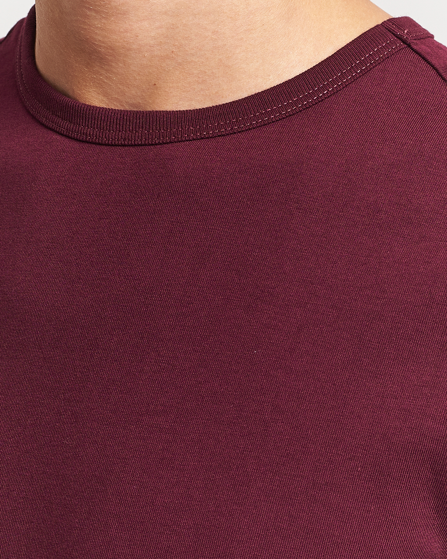 Men | T-Shirts | Merz b. Schwanen | 1950s Classic Loopwheeled T-Shirt Ruby Red