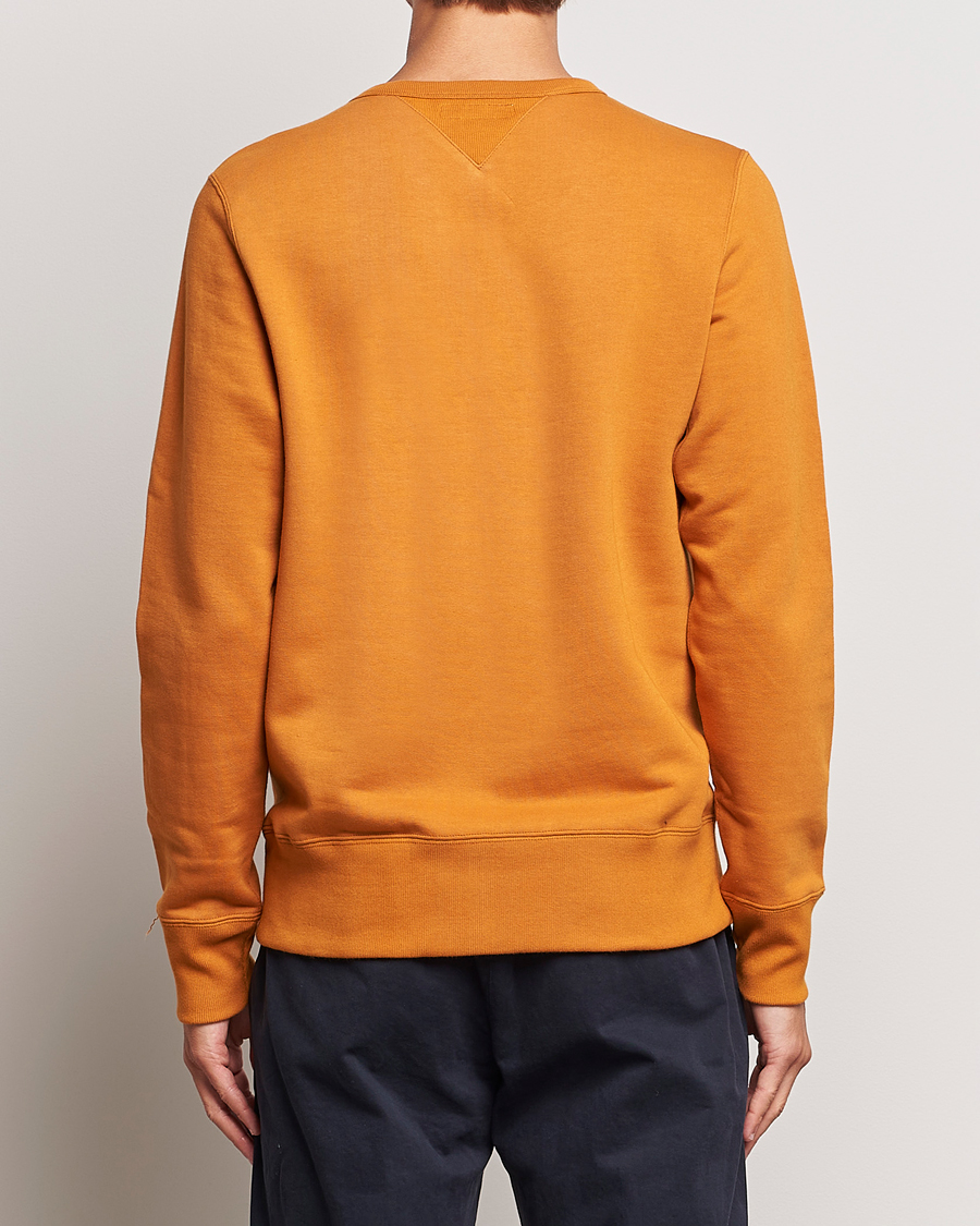 Men | Sweaters & Knitwear | Merz b. Schwanen | Organic Cotton Crew Neck Sweatshirt Desert Sun