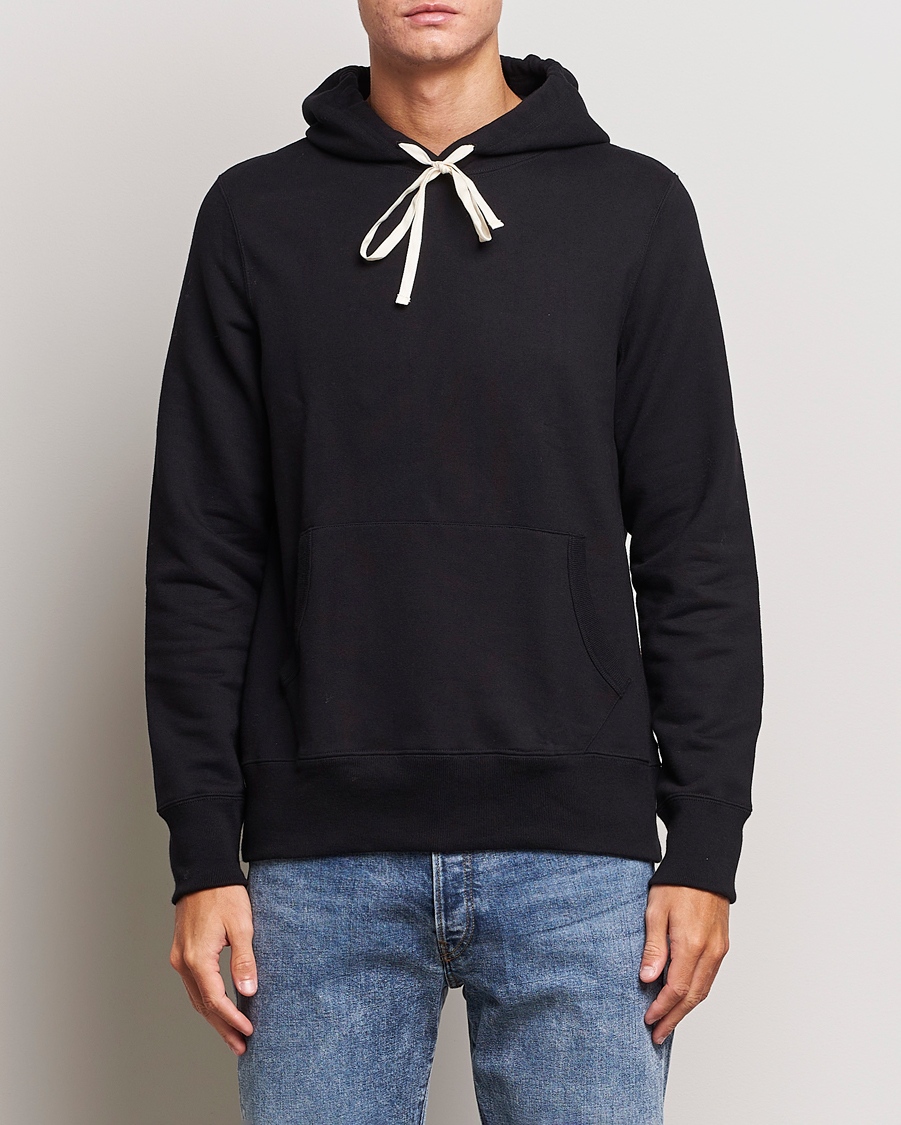 Merz b. Schwanen Cotton Loopwheeled Hoodie Black at CareOfCarl.com