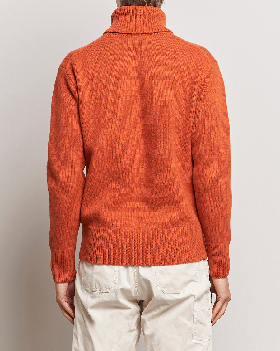Men | Sweaters & Knitwear | Merz b. Schwanen | Cashmere/Merino Rollneck Rust