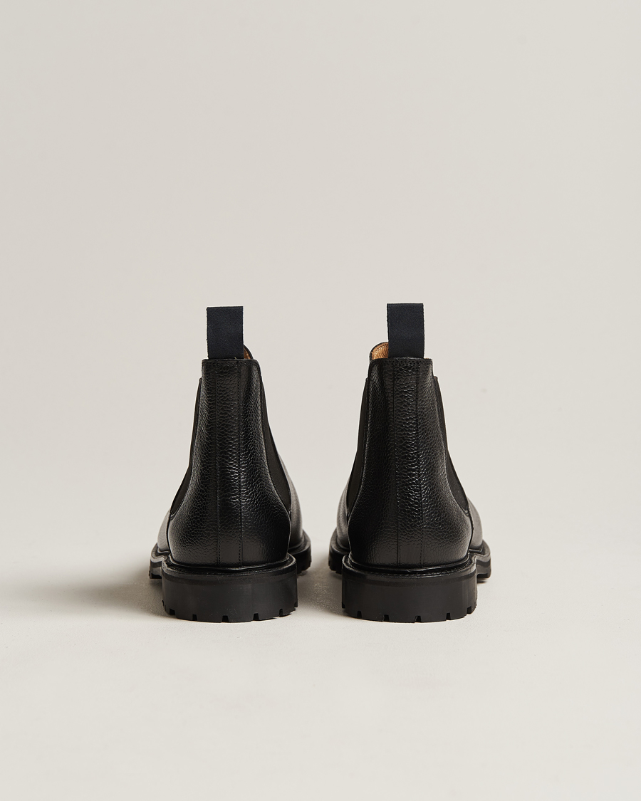 Men | Boots | Crockett & Jones | Chelsea 11 Black Calf Grained