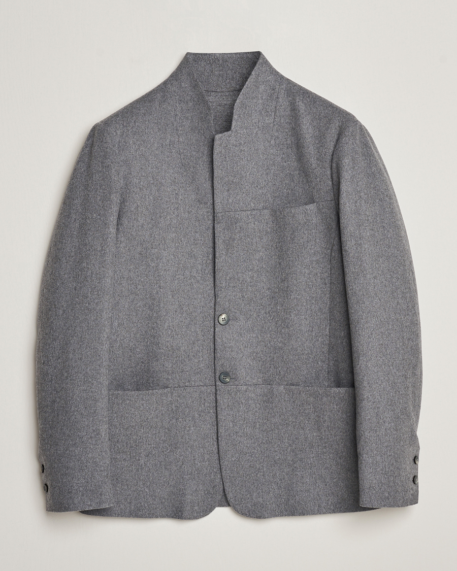 Men | Wool Blazers | SEASE | Ellen Wool/Cashmere Blazer Light Grey