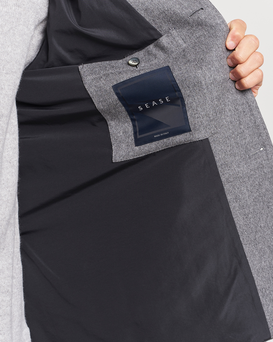 Men | Blazers | SEASE | Ellen Wool/Cashmere Blazer Light Grey