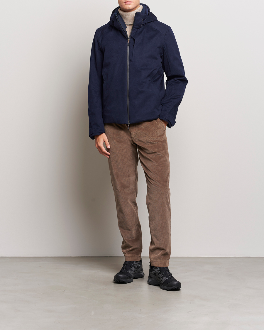 Men | Coats & Jackets | SEASE | Balma Cashmere Down Jacket Navy