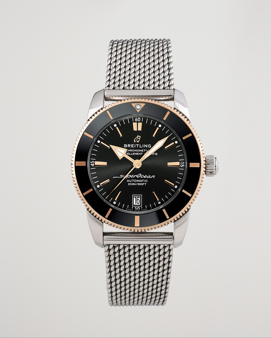 Men | Breitling Pre-Owned Superocean Heritage 42 UB2010 Steel Black | Breitling Pre-Owned | Superocean Heritage 42 UB2010 Steel Black