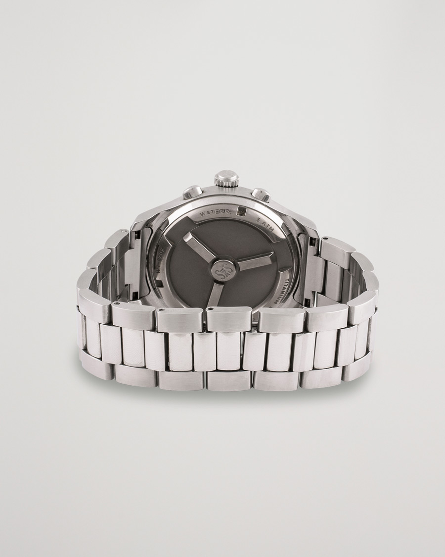 Men | Sjöö Sandström Pre-Owned Chronolink Worldtimer WT 6202 Steel White | Sjöö Sandström Pre-Owned | Chronolink Worldtimer WT 6202 Steel White