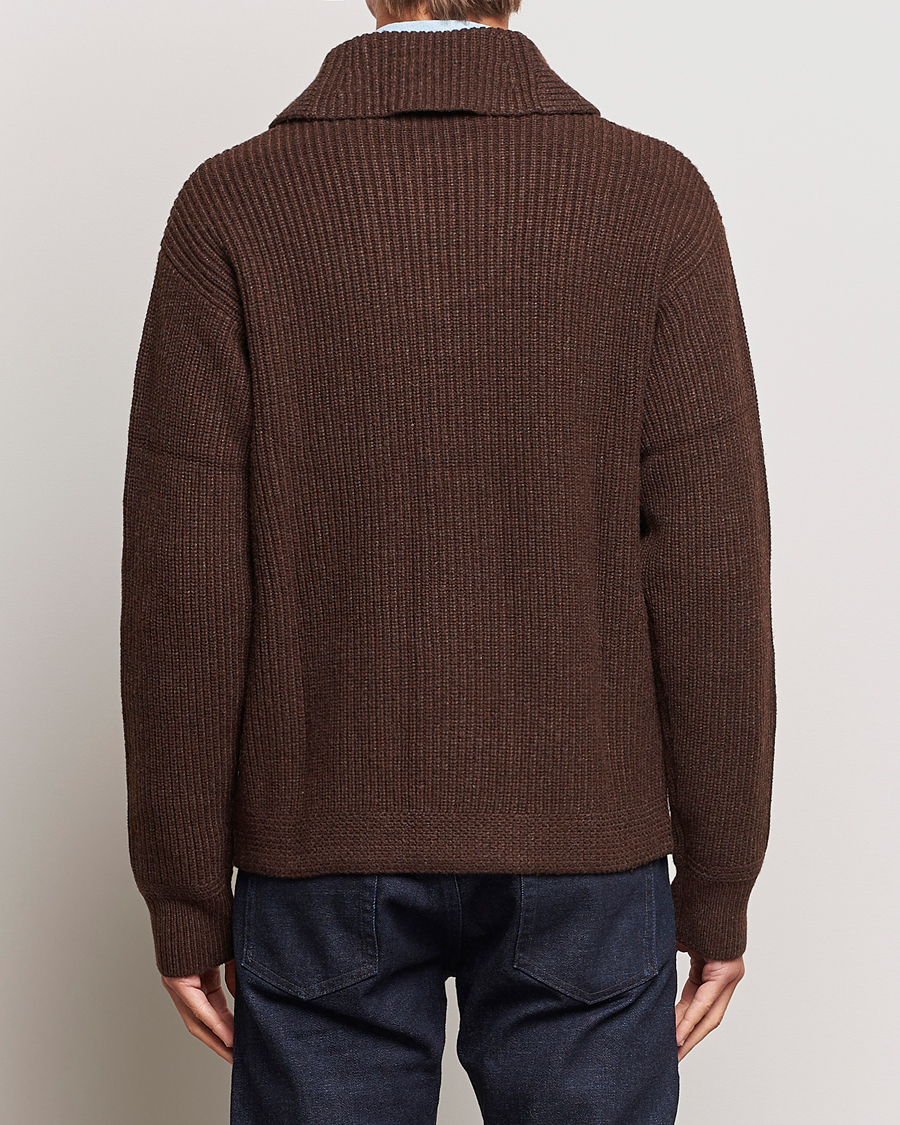 Men | Sweaters & Knitwear | Polo Ralph Lauren | Wool Knitted Sweater Bear Brown Heather