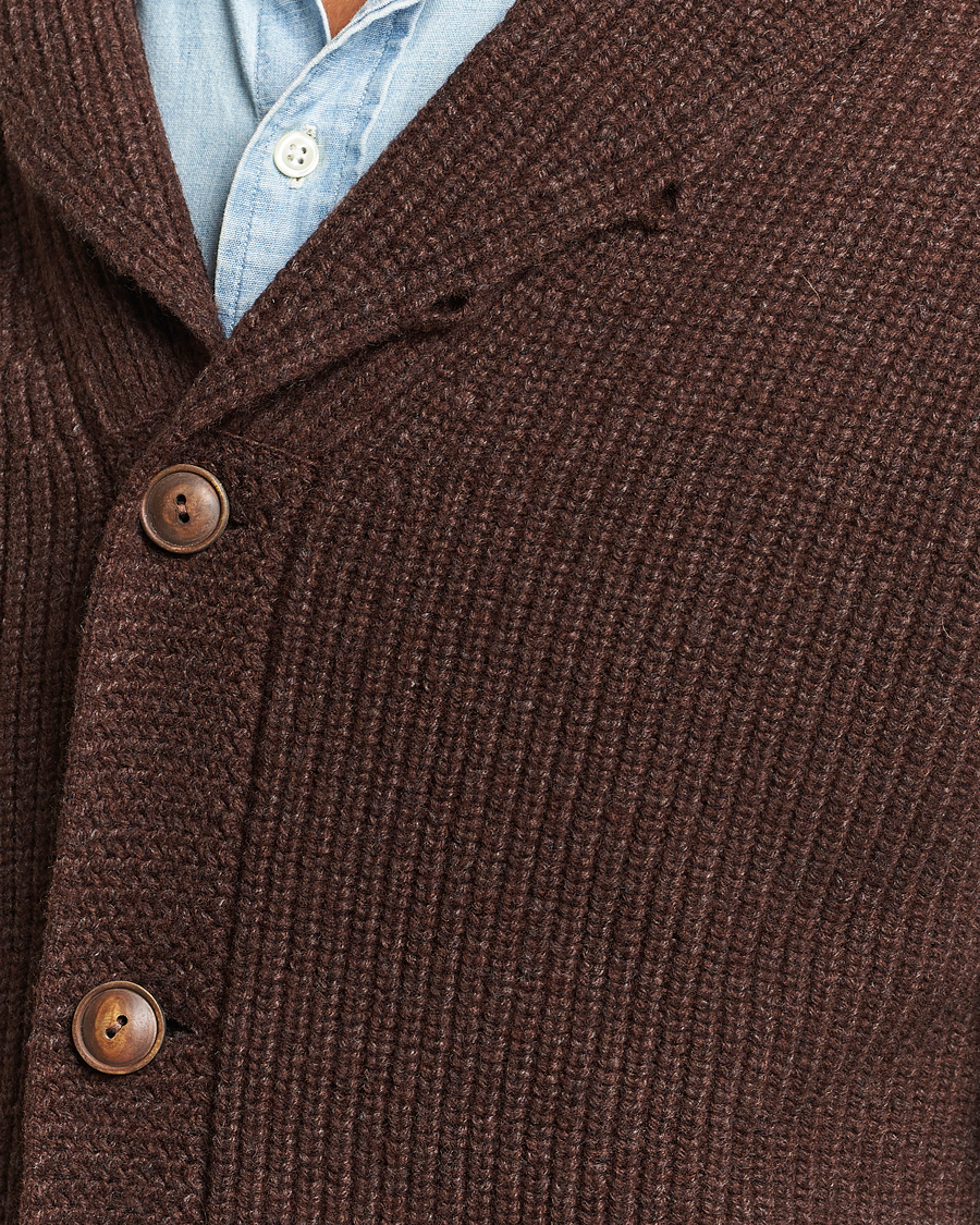 Men | Sweaters & Knitwear | Polo Ralph Lauren | Wool Knitted Sweater Bear Brown Heather