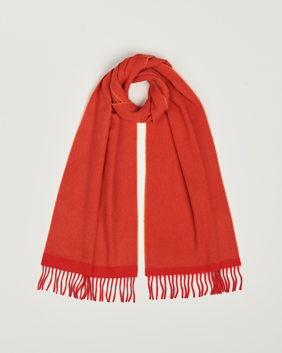 Men | Begg & Co Solid Board Wool/Cashmere Scarf Berry Military | Begg & Co | Solid Board Wool/Cashmere Scarf Berry Military