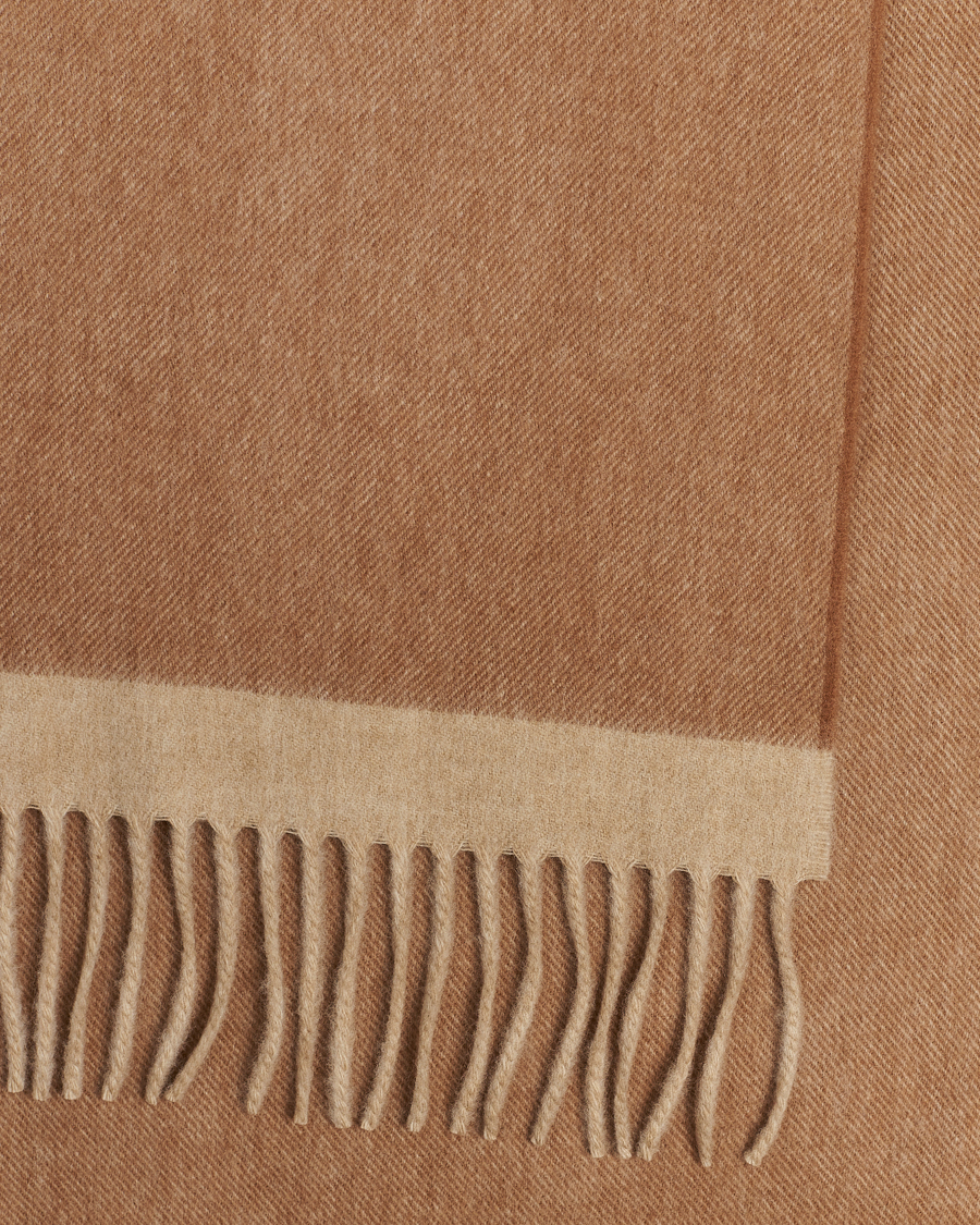 Men | Begg & Co Solid Board Wool/Cashmere Scarf Warm Natural | Begg & Co | Solid Board Wool/Cashmere Scarf Warm Natural