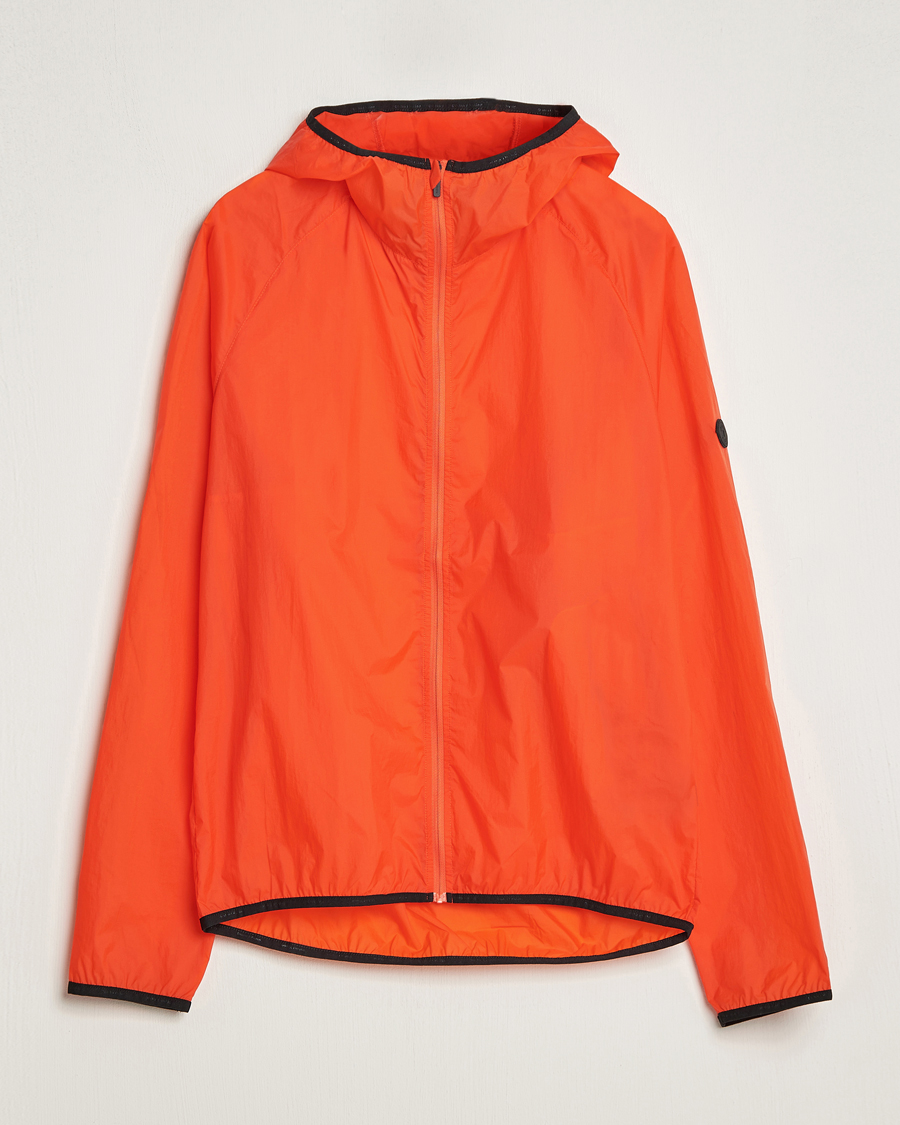 Men | Casual Jackets | District Vision | Ultralight Packable DWR Wind Jacket Tangerine