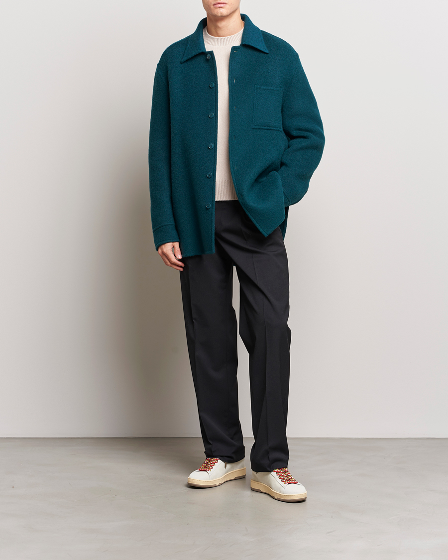 Men | Shirts | Lanvin | Wool/Mohair Overshirt Dragon