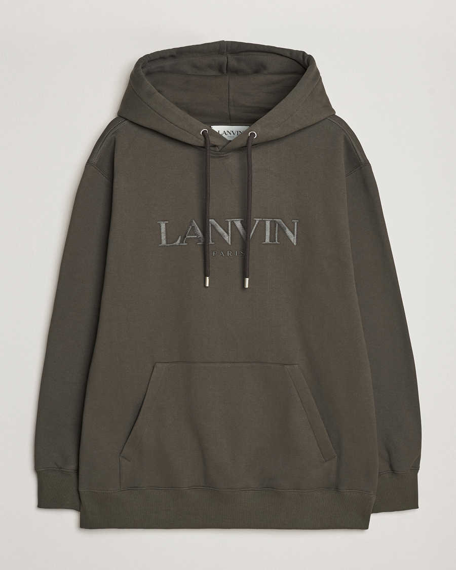 Men | Lanvin | Lanvin | Oversized Logo Hoodie Loden