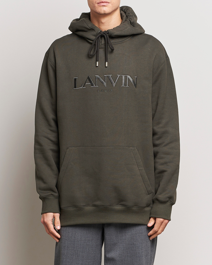 Men | Lanvin | Lanvin | Oversized Logo Hoodie Loden