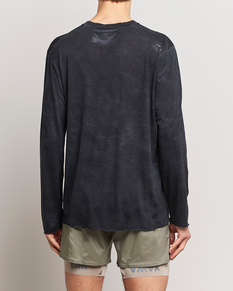 Men | T-Shirts | Satisfy | CloudMerino Long Sleeve T-Shirt Batik Black