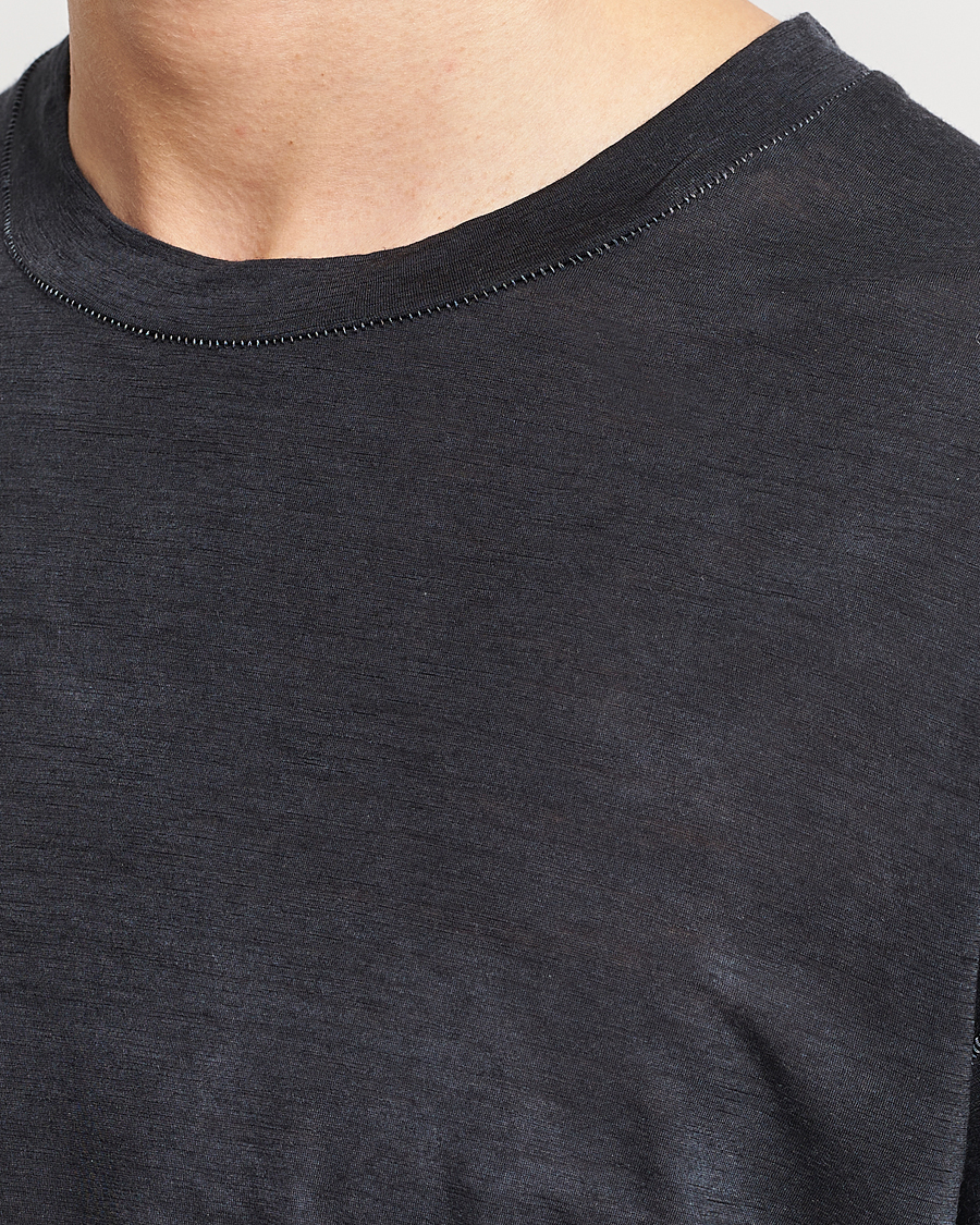 Men | T-Shirts | Satisfy | CloudMerino Long Sleeve T-Shirt Batik Black