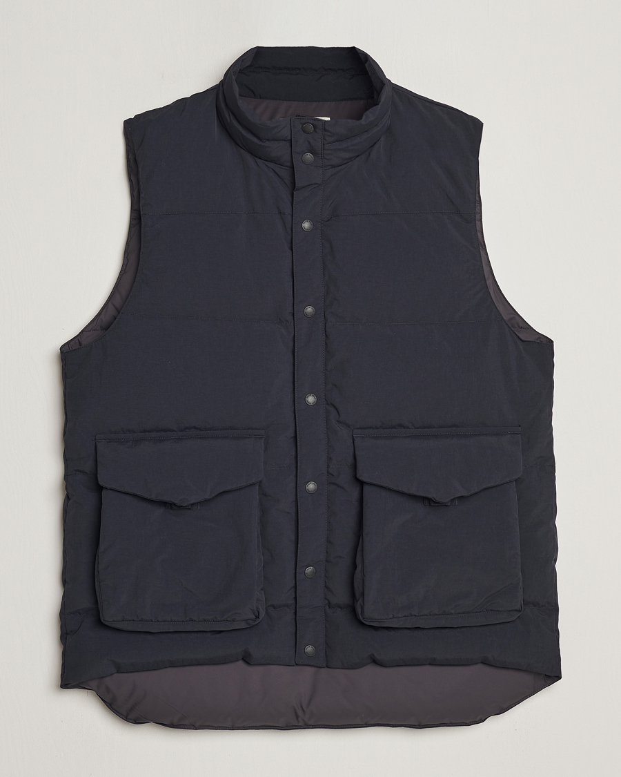 Men | Coats & Jackets | Snow Peak | Recycled Down Vest Black