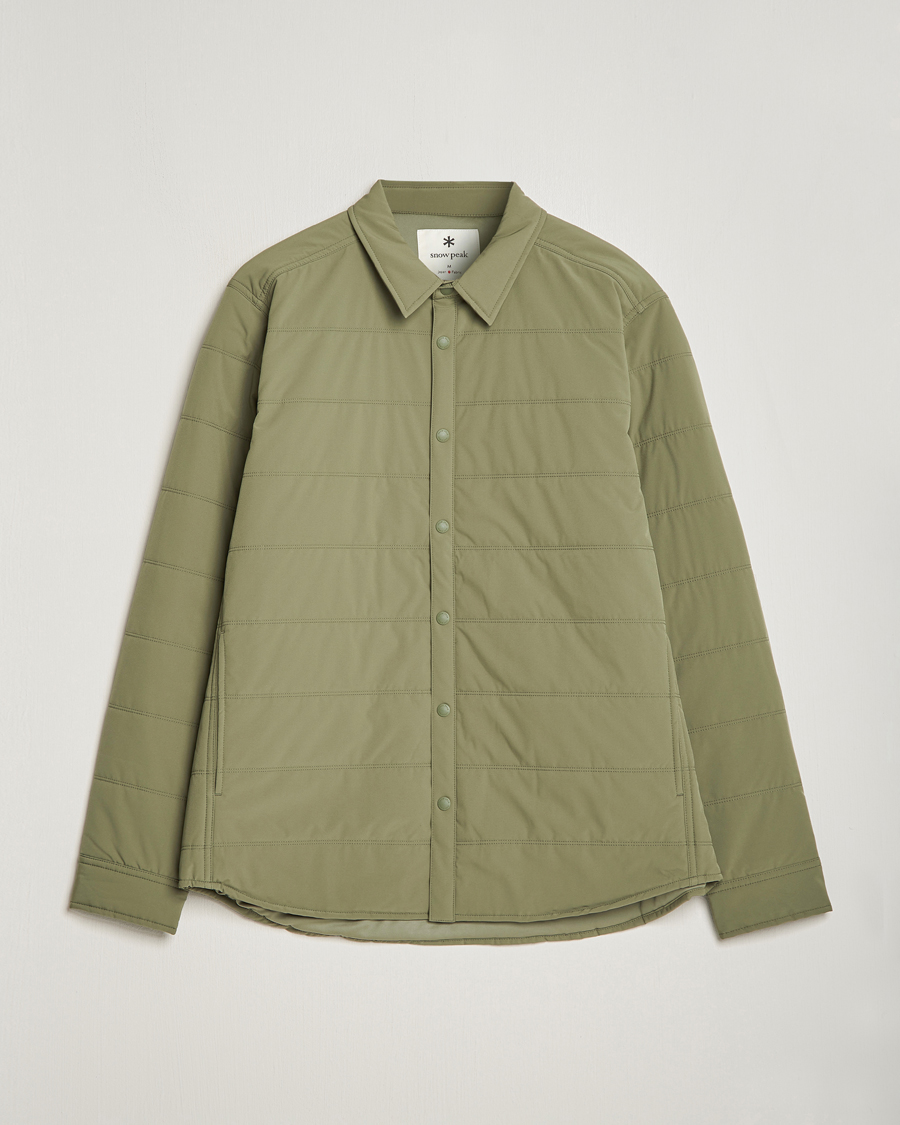 Men | Coats & Jackets | Snow Peak | Flexible Insulated Shirt Olive