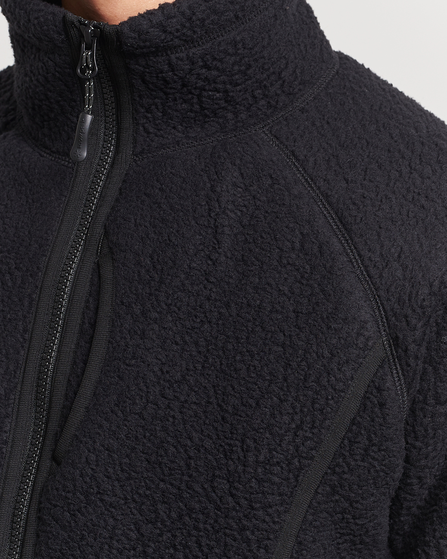 Men | Sweaters & Knitwear | Snow Peak | Thermal Boa Fleece Jacket Black