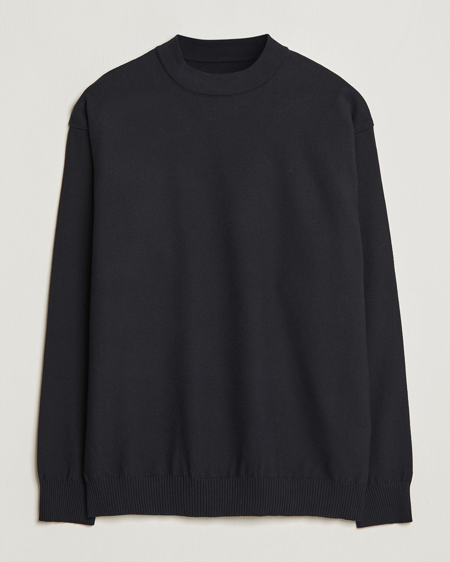 Men | Sweaters & Knitwear | Snow Peak | Cotton Blend Pullover Black
