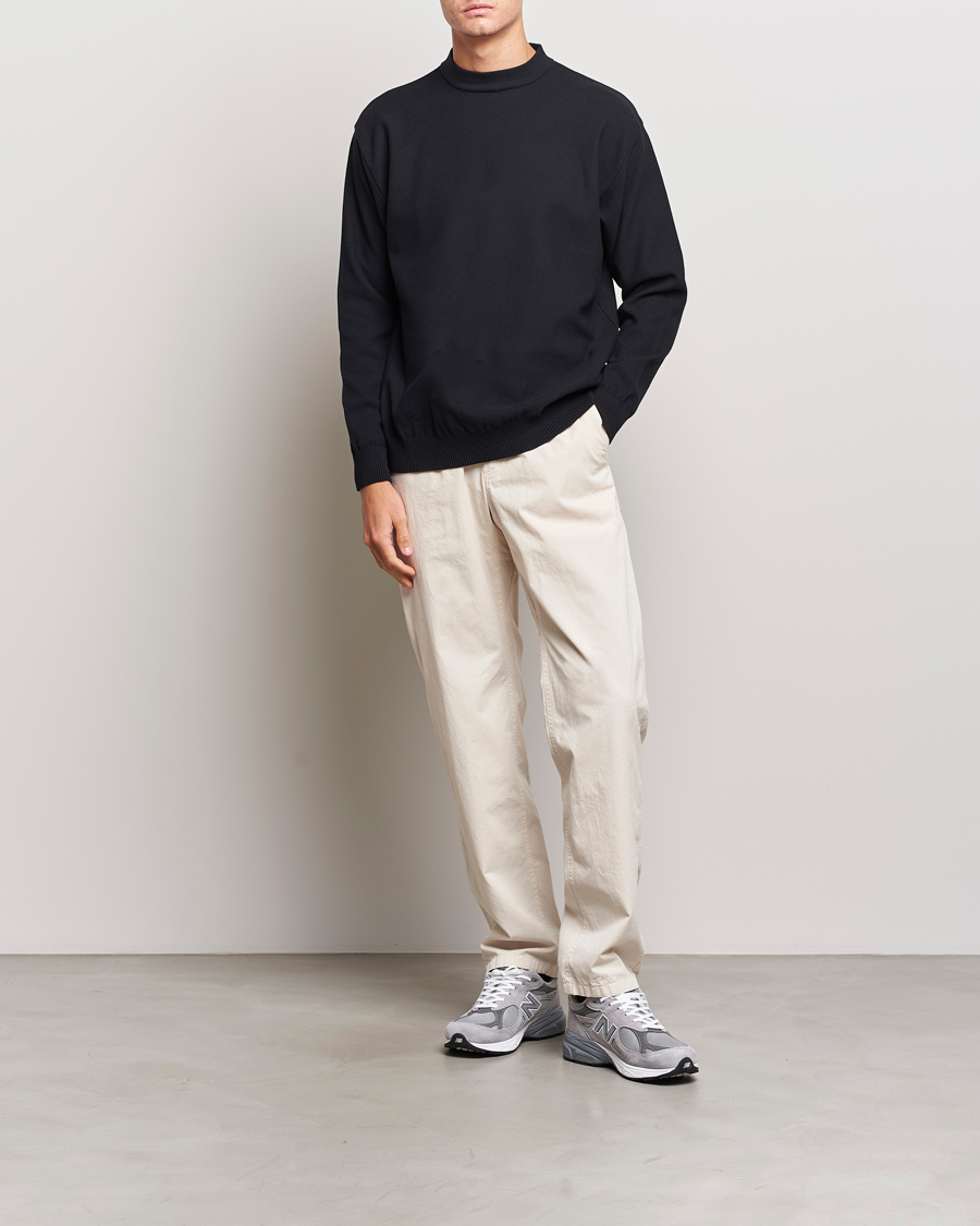Men | Sweaters & Knitwear | Snow Peak | Cotton Blend Pullover Black