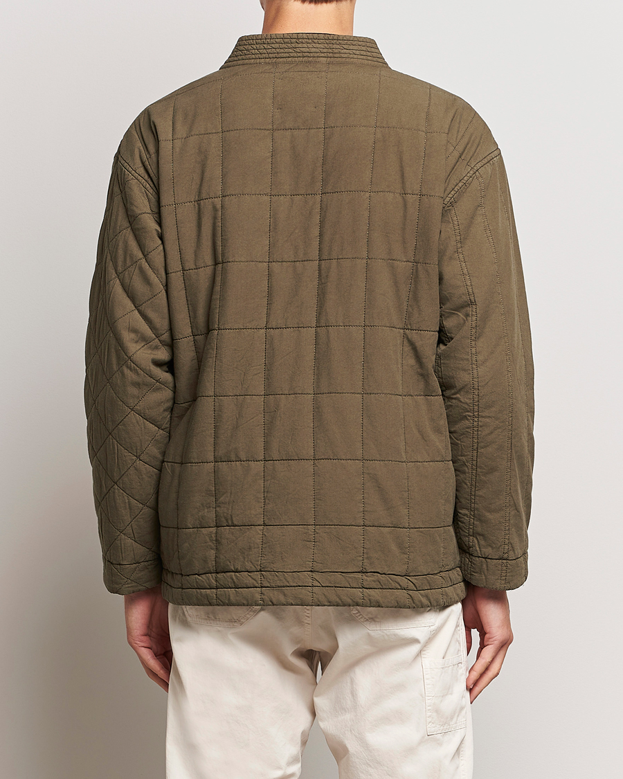 Men | Coats & Jackets | Snow Peak | Natural Dyed Quilted Jacket Olive