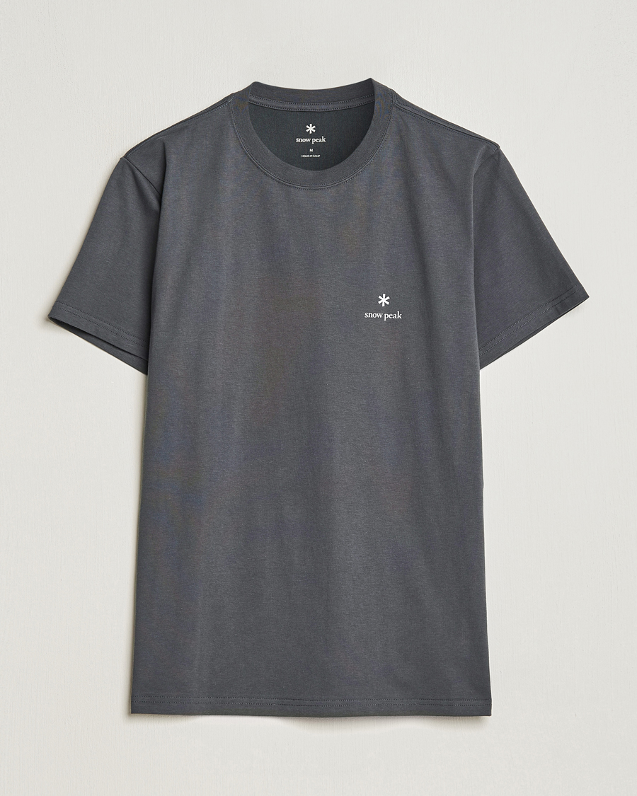 Men |  | Snow Peak | Logo T-Shirt Charcoal