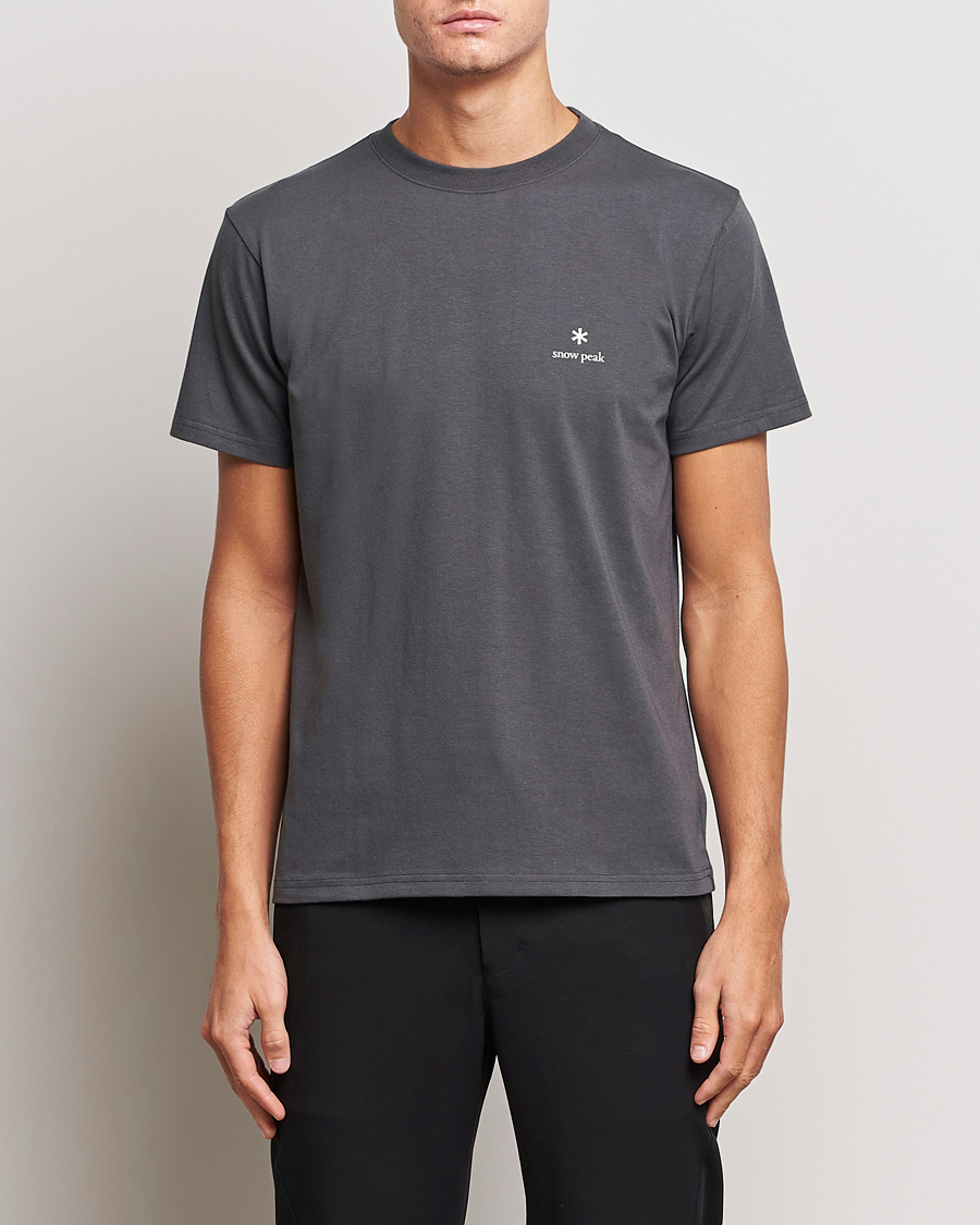 Men |  | Snow Peak | Logo T-Shirt Charcoal