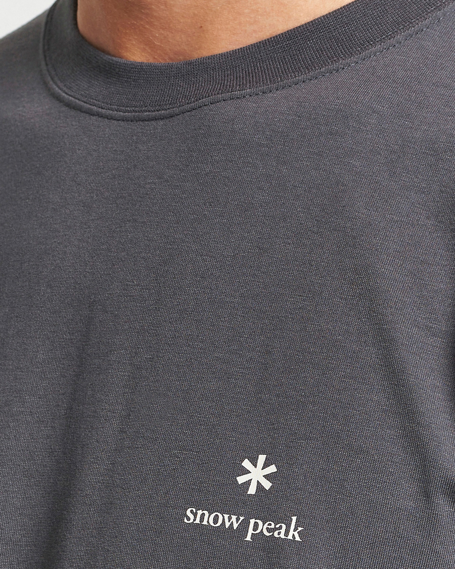 Men | T-Shirts | Snow Peak | Logo T-Shirt Charcoal