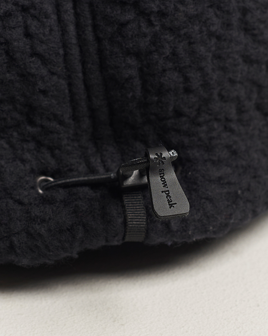 Men | Snow Peak Thermal Boa Fleece Cap Black | Snow Peak | Thermal Boa Fleece Cap Black
