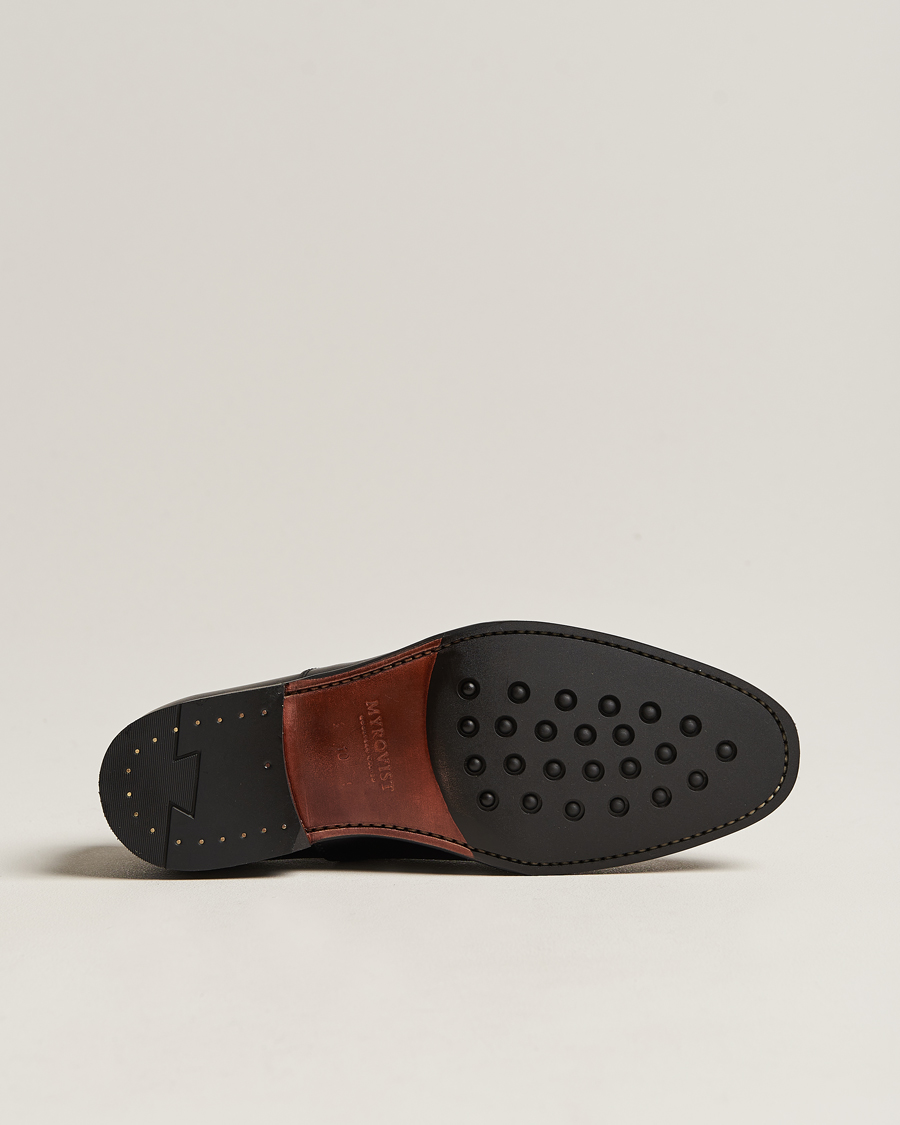 Men | Oxford Shoes | Myrqvist | Äppelviken Oxford Black Calf