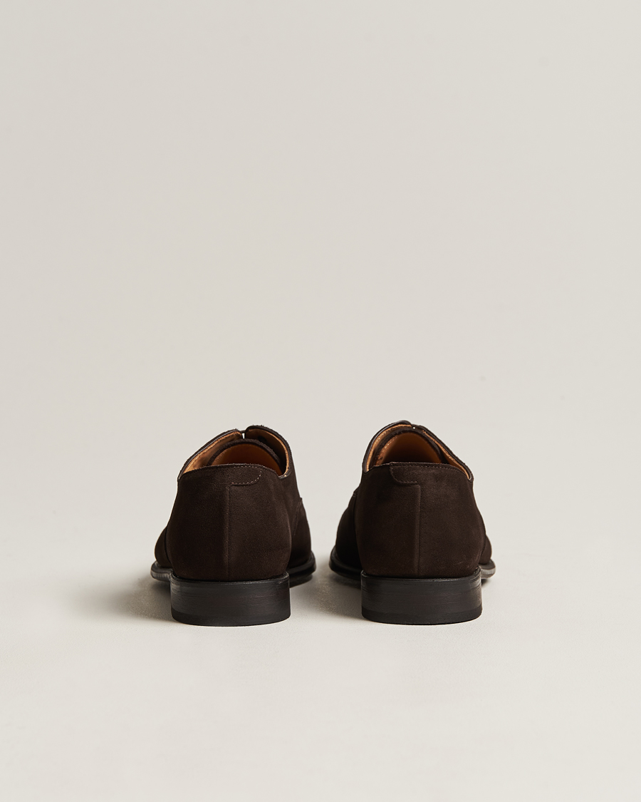 Men | Oxford Shoes | Myrqvist | Äppelviken Oxford Dark Brown Suede