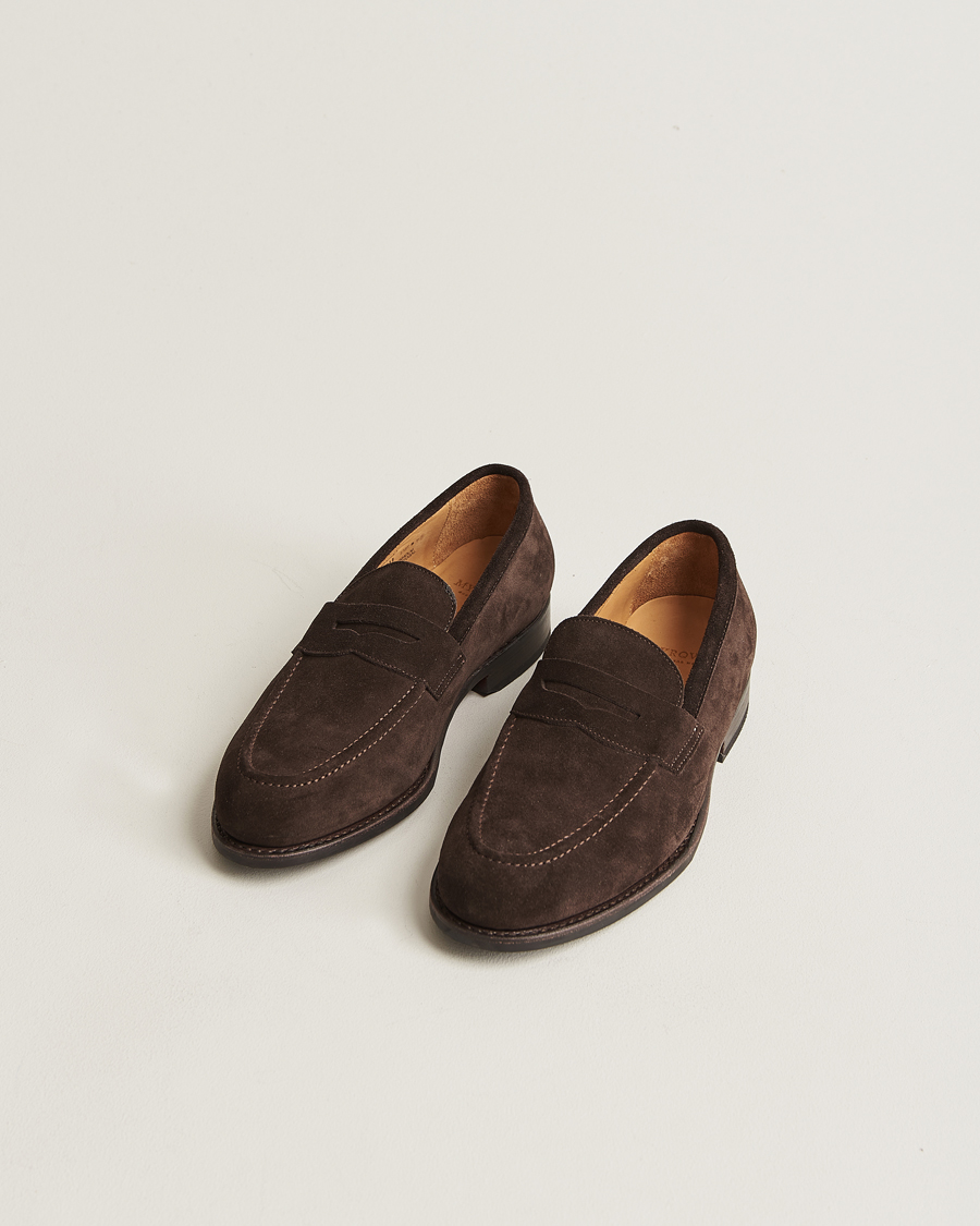 Men | Shoes | Myrqvist | Stenhammar Loafer Dark Brown Suede