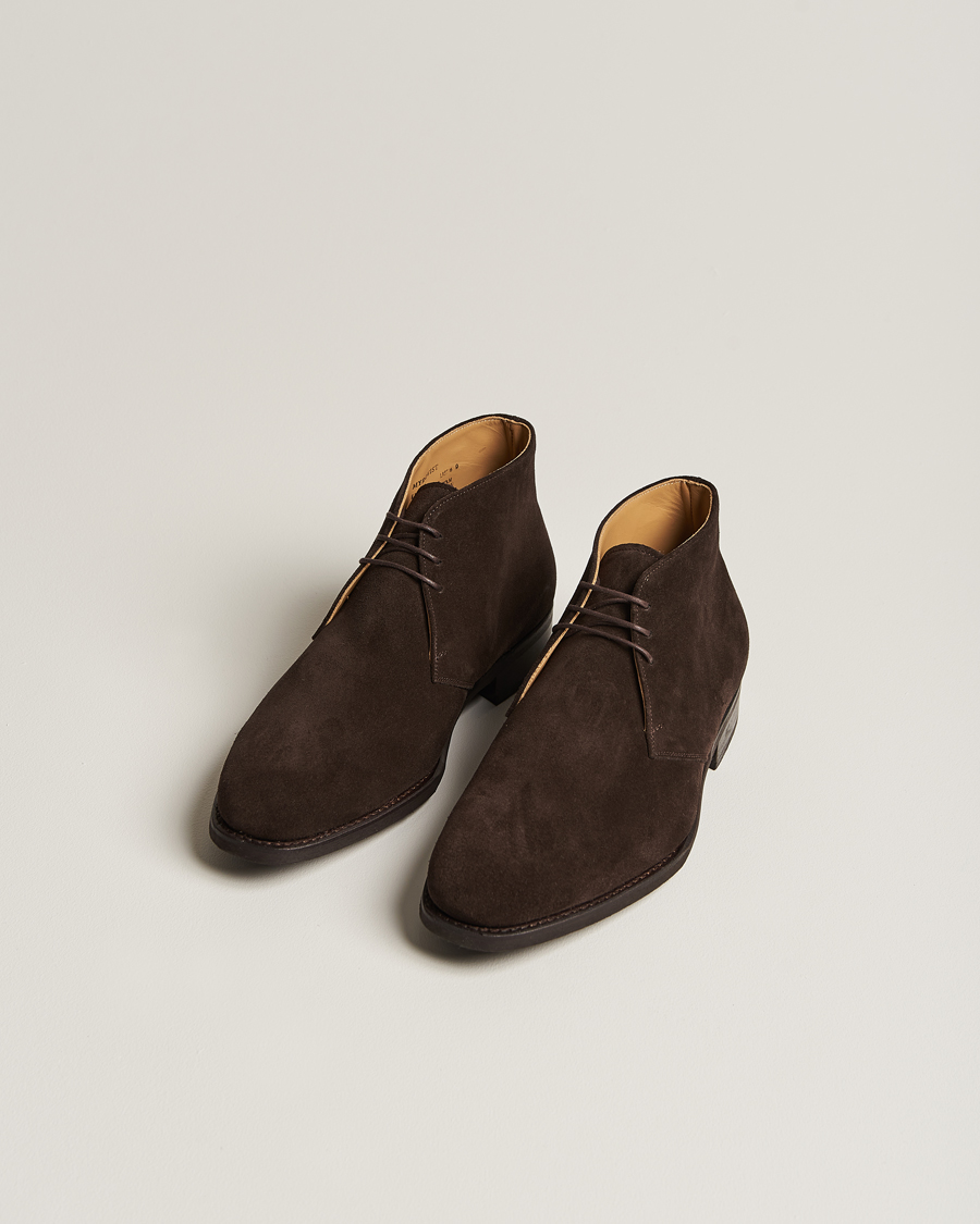 Men | Shoes | Myrqvist | Gyllsjö Chukka Boot Dark Brown Suede