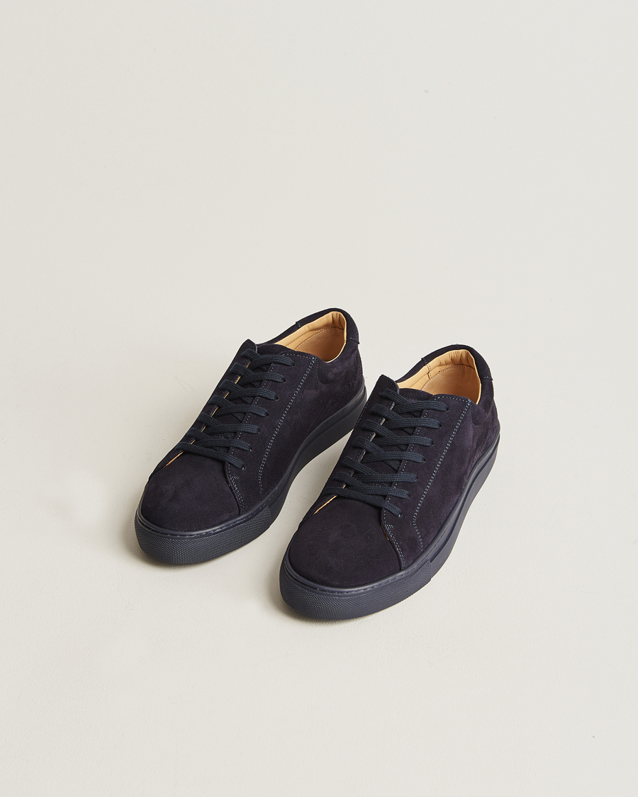 Men | Shoes | Myrqvist | Oaxen Monochrome Sneaker Navy Suede
