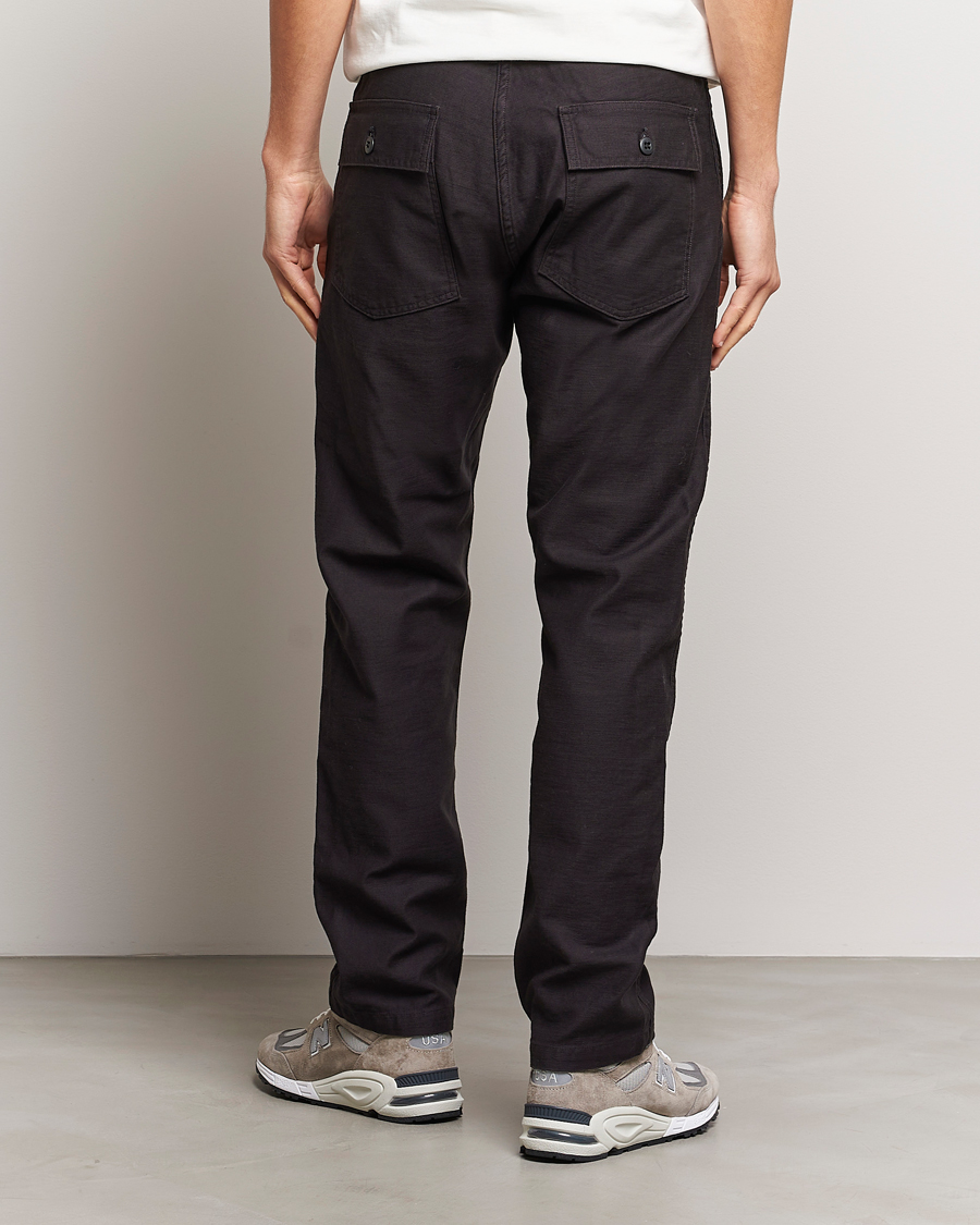 Men | Trousers | orSlow | Slim Fit Original Sateen Fatigue Pants Black