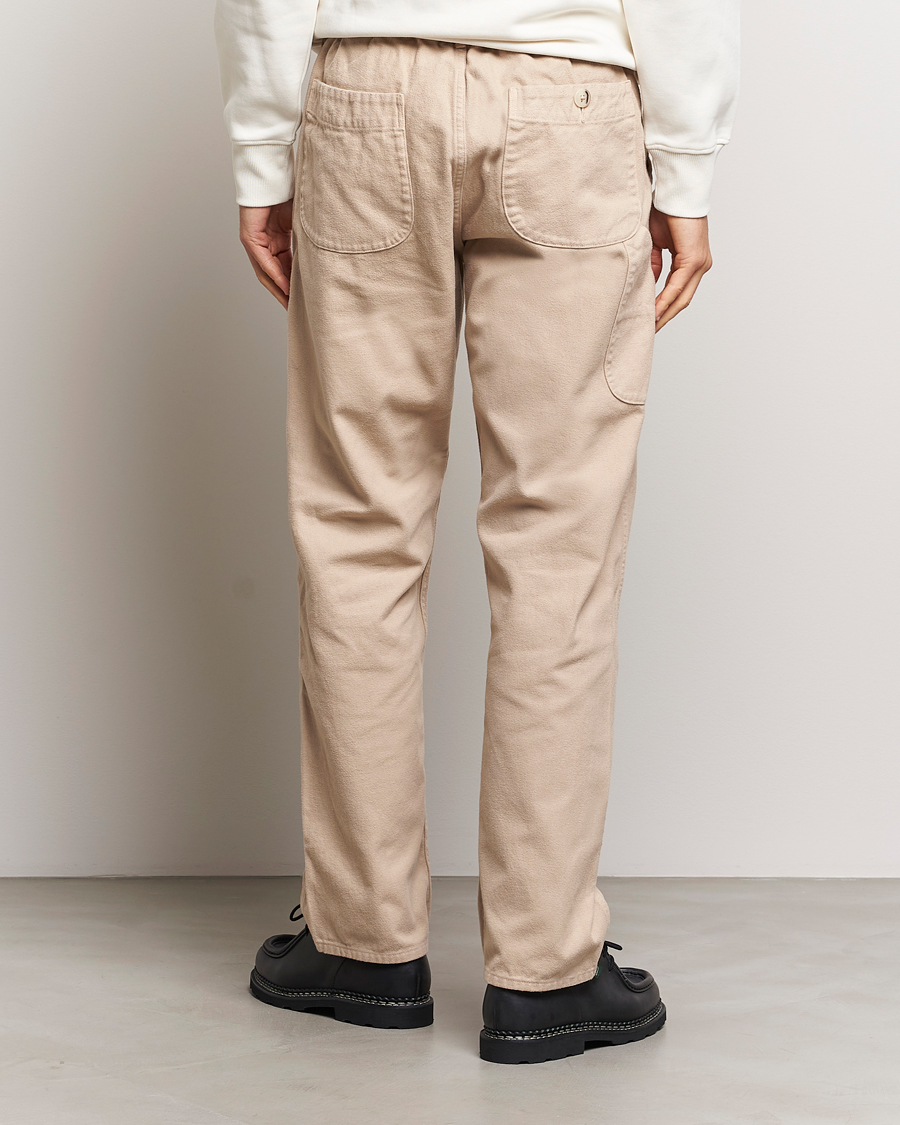 Men | Trousers | orSlow | French Work Pants Beige