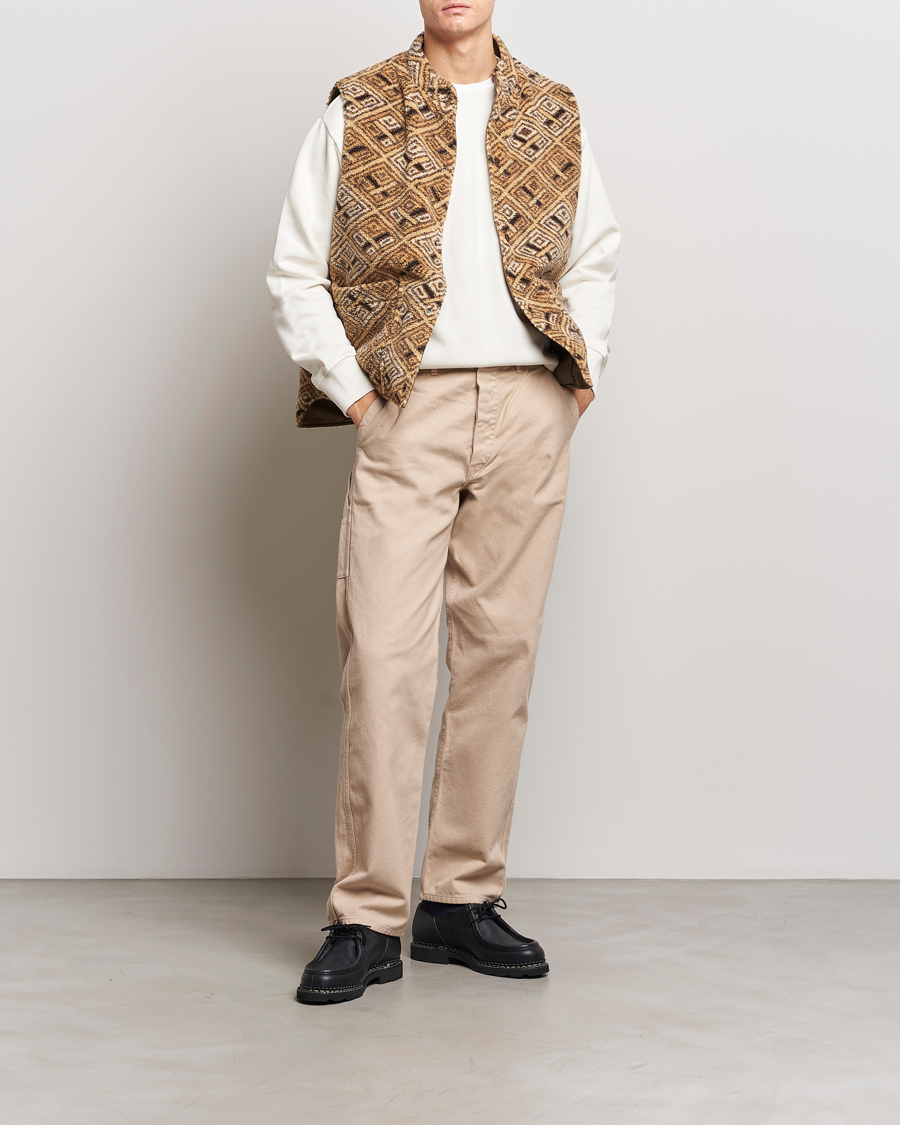 Men | Coats & Jackets | orSlow | Reversible Kuba Vest Army Green