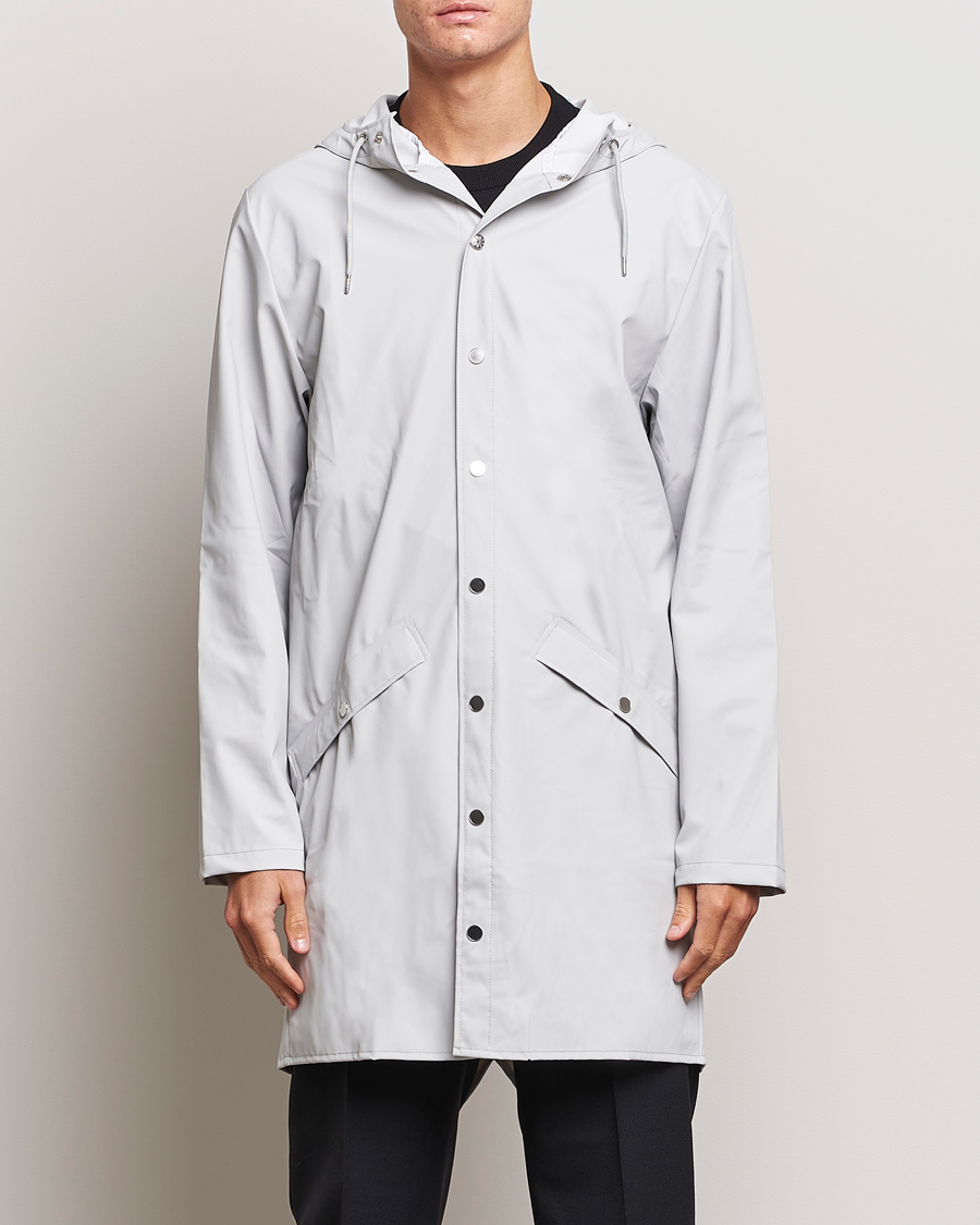 Men | Face the Rain in Style | RAINS | Long Jacket Ash