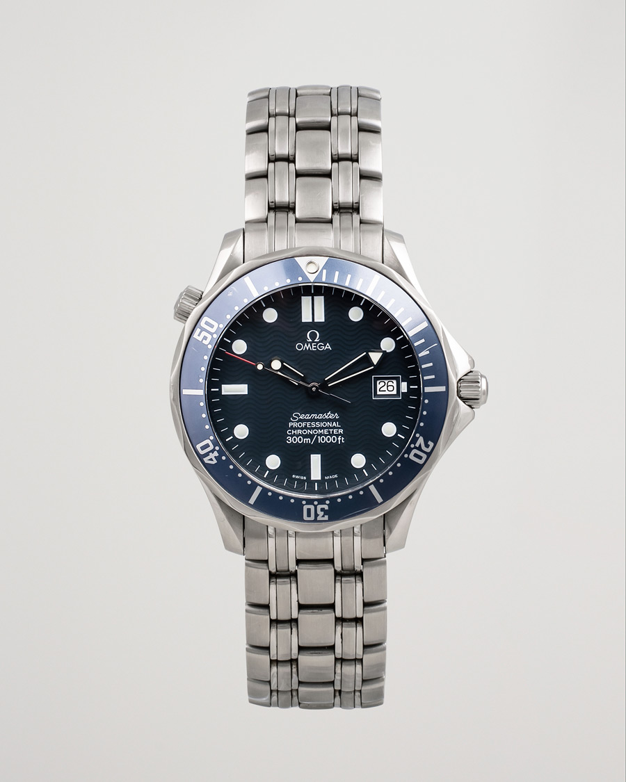 Men | Omega Pre-Owned Seamaster Diver 300M 25318000 Steel Blue | Omega Pre-Owned | Seamaster Diver 300M 25318000 Steel Blue