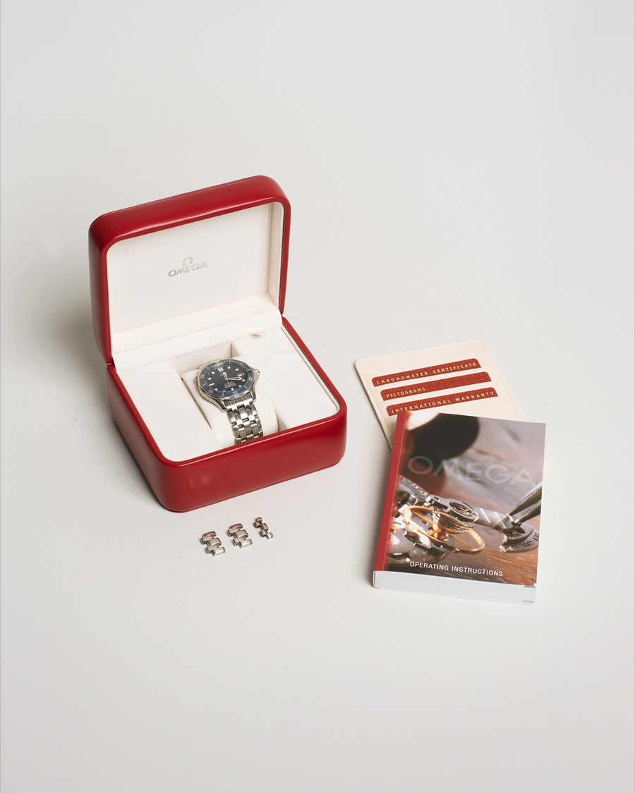 Men | Omega Pre-Owned Seamaster Diver 300M 25318000 Steel Blue | Omega Pre-Owned | Seamaster Diver 300M 25318000 Steel Blue