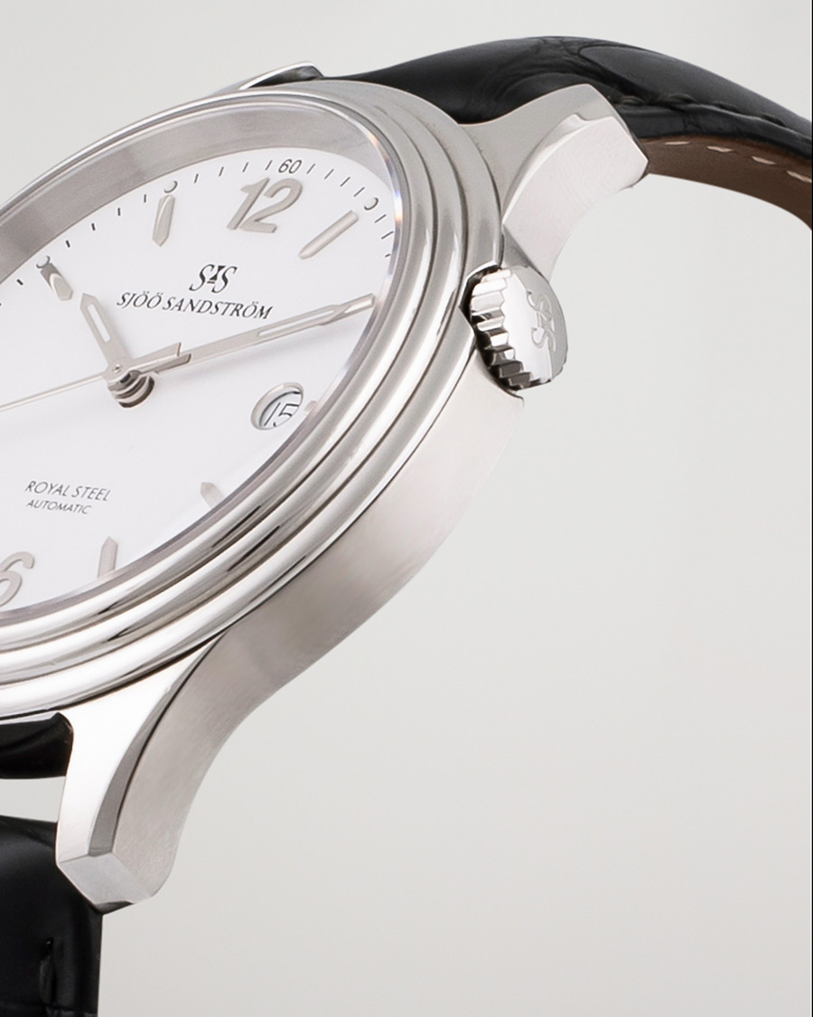 Men | Pre-Owned & Vintage Watches | Sjöö Sandström Pre-Owned | Royal Steel Classic 41mm SS-1841-1 Steel White