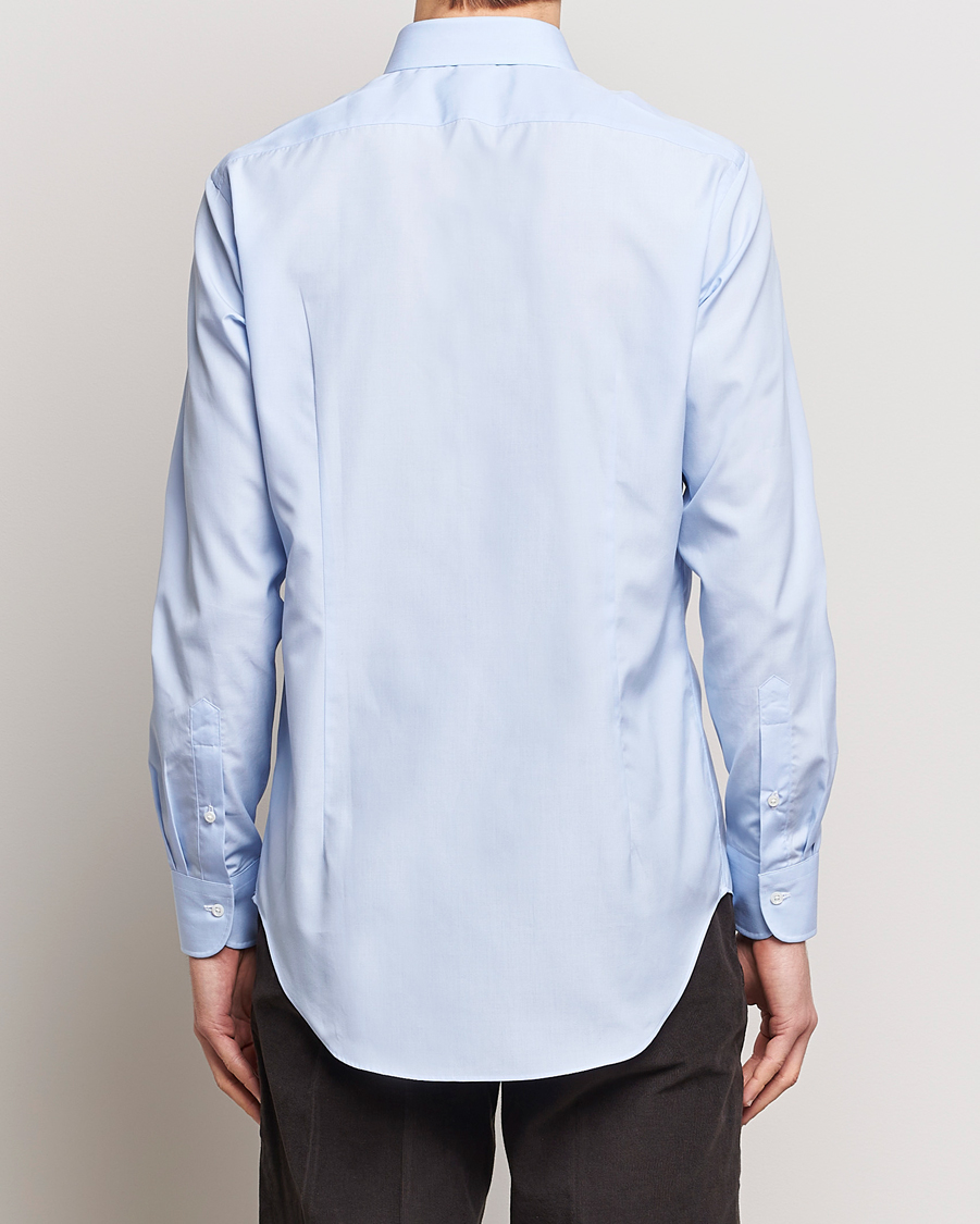 Men | Shirts | Kamakura Shirts | Slim Fit Broadcloth Shirt Light Blue