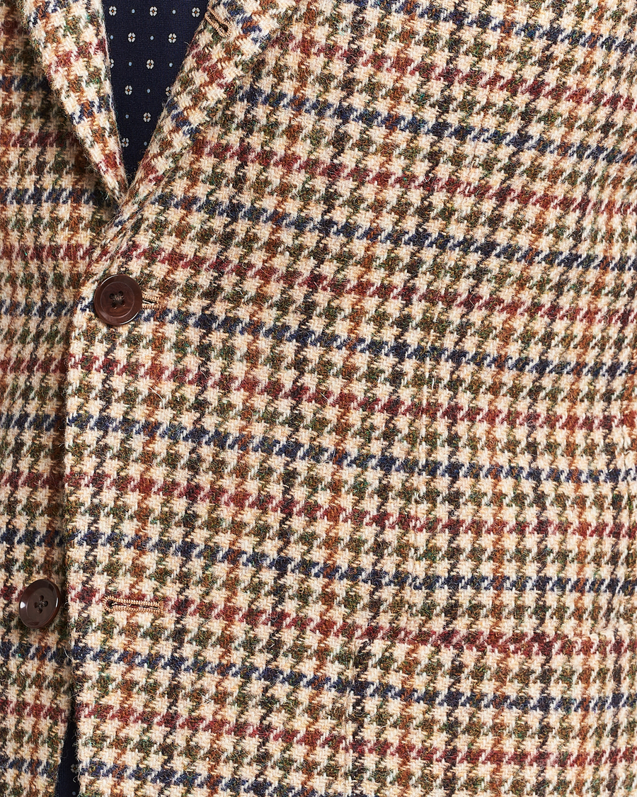 Men | Blazers | Beams F | Harris Tweed Gunclub Check Blazer Brown