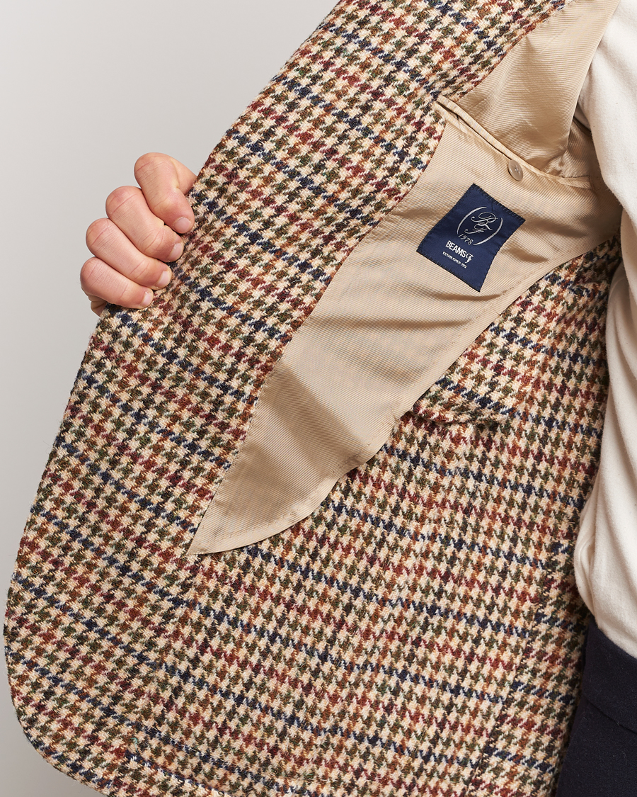 Men | Blazers | Beams F | Harris Tweed Gunclub Check Blazer Brown