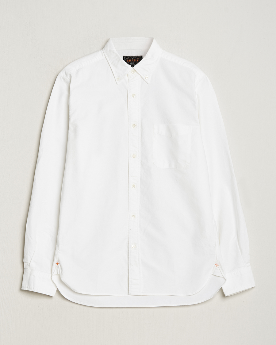 Men | Shirts | BEAMS PLUS | Oxford Button Down Shirt White